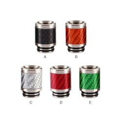 Drip Tip Stainless Steel Carbon Fiber 810 0306